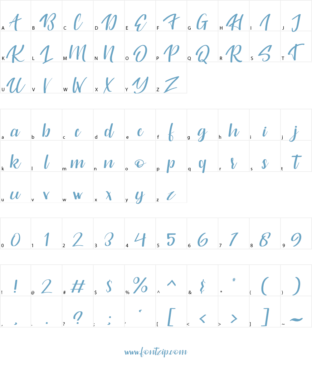 Originality Script Personal Use Font Character